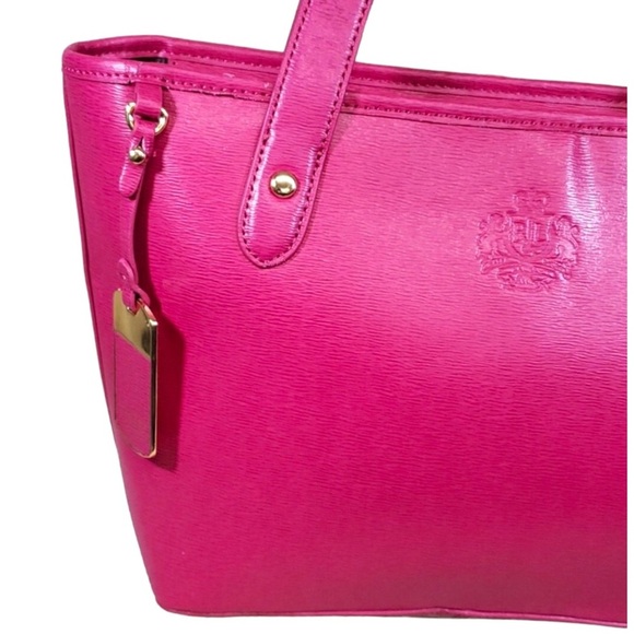 New LAUREN RALPH LAUREN NEWBURY PINK HERITAGE SATCHEL. NWT Host Pick - Picture 3 of 16